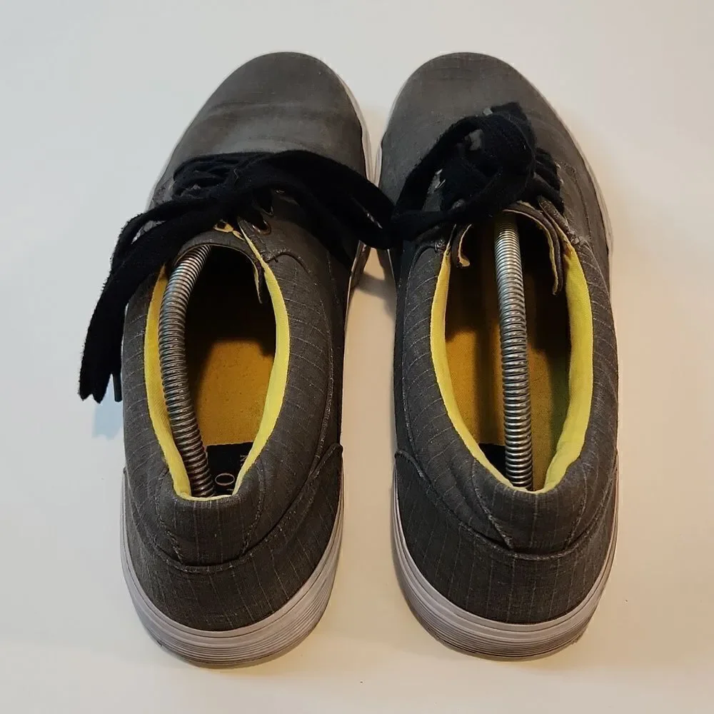 Ralph Lauren Polo Felton Sneakers Shoes Men’s Sz 12D Gray Low Top Lace Up NICE!